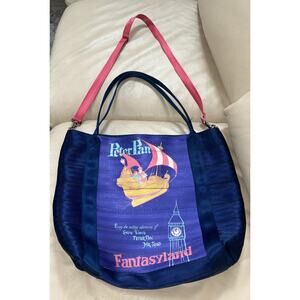 Rare Harveys Disneyland 60th Peter Pan Fantasyland Seat Belt Tote Bag
